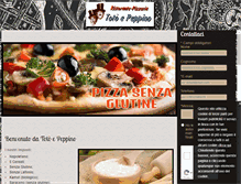 Tablet Screenshot of pizzeriaristorantetotoepeppino.com